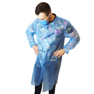 Халат одноразовий на кнопках