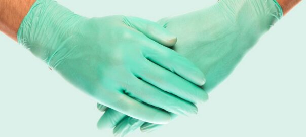 перчатки виниловые