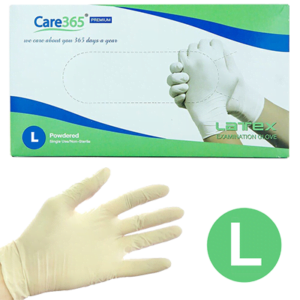 Рукавички латексні пудрені L розмір