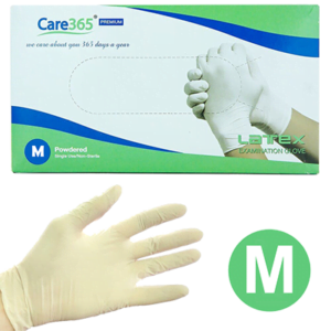 Рукавички латексні пудровані M розмір